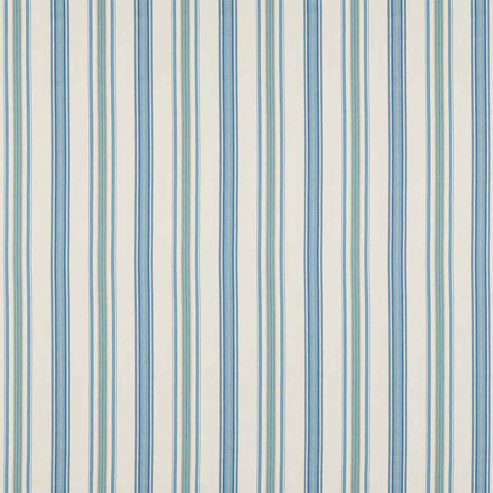 Valley Stripe Indigo & Ivory Fabric