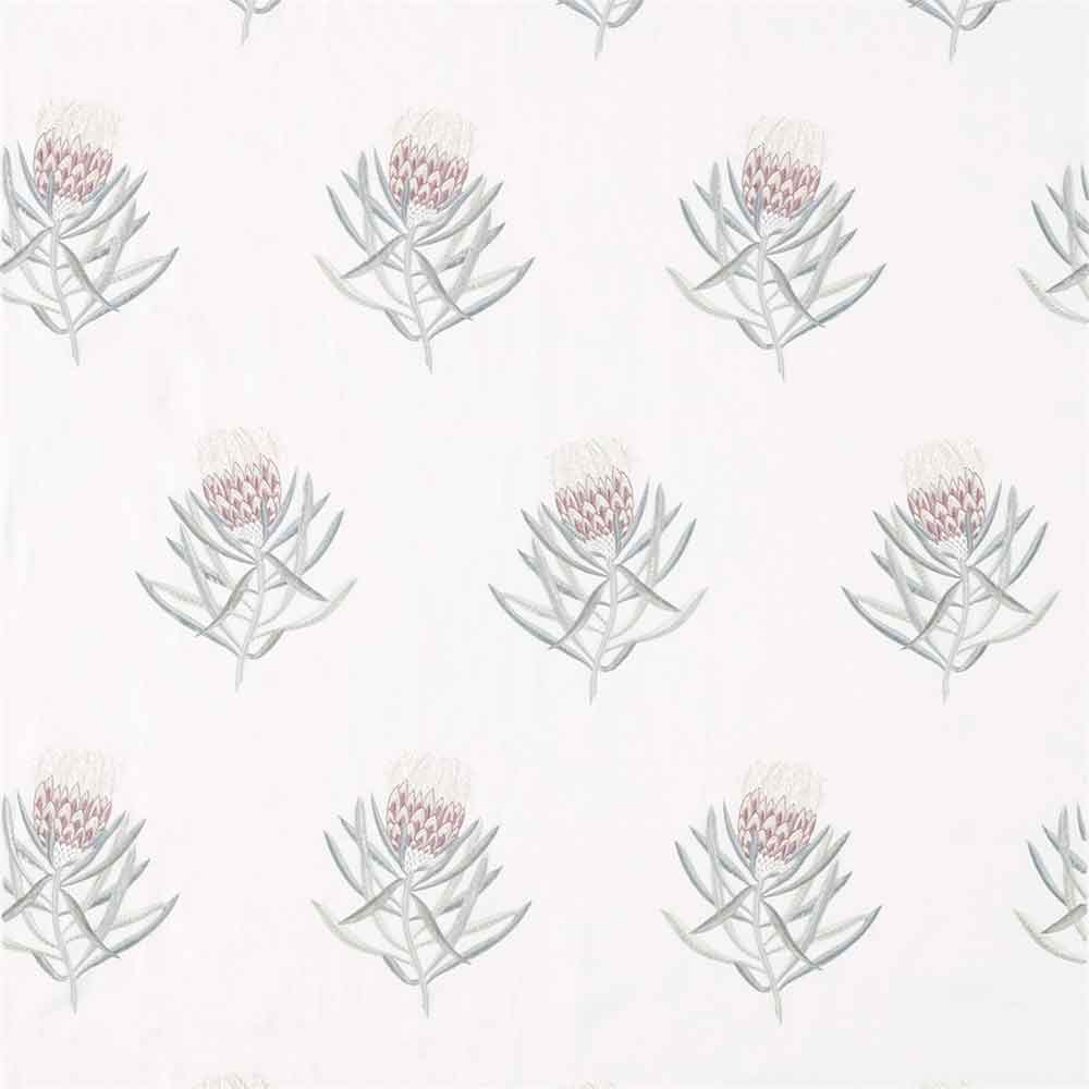 Protea Flower Porcelain & Orchid Fabric