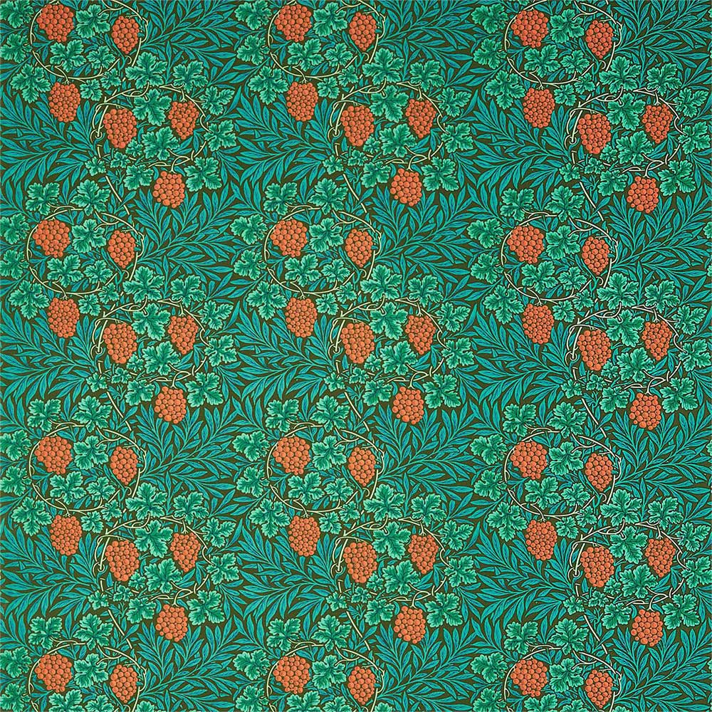 Vine Dark Olive Fabric