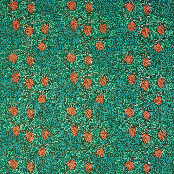 Vine Dark Olive Fabric