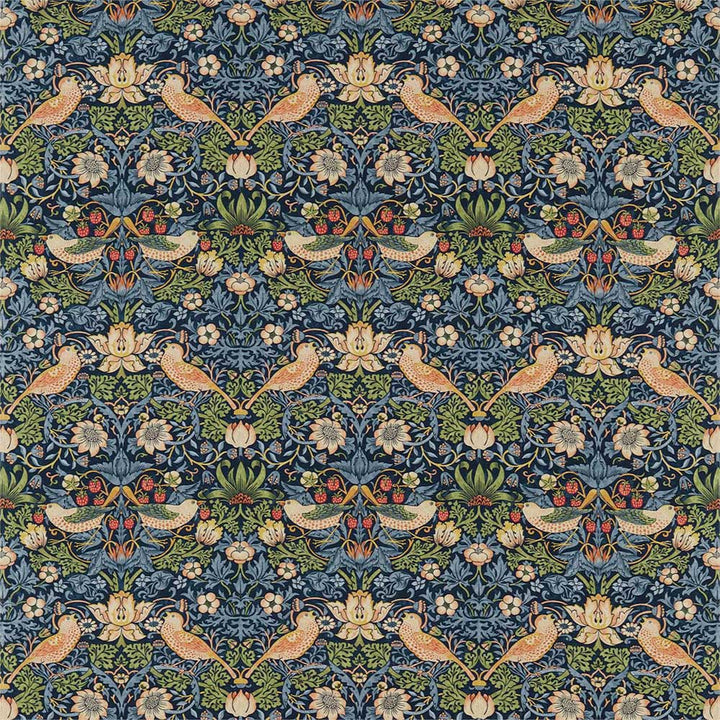 Strawberry Thief Indigo & Mineral Fabric