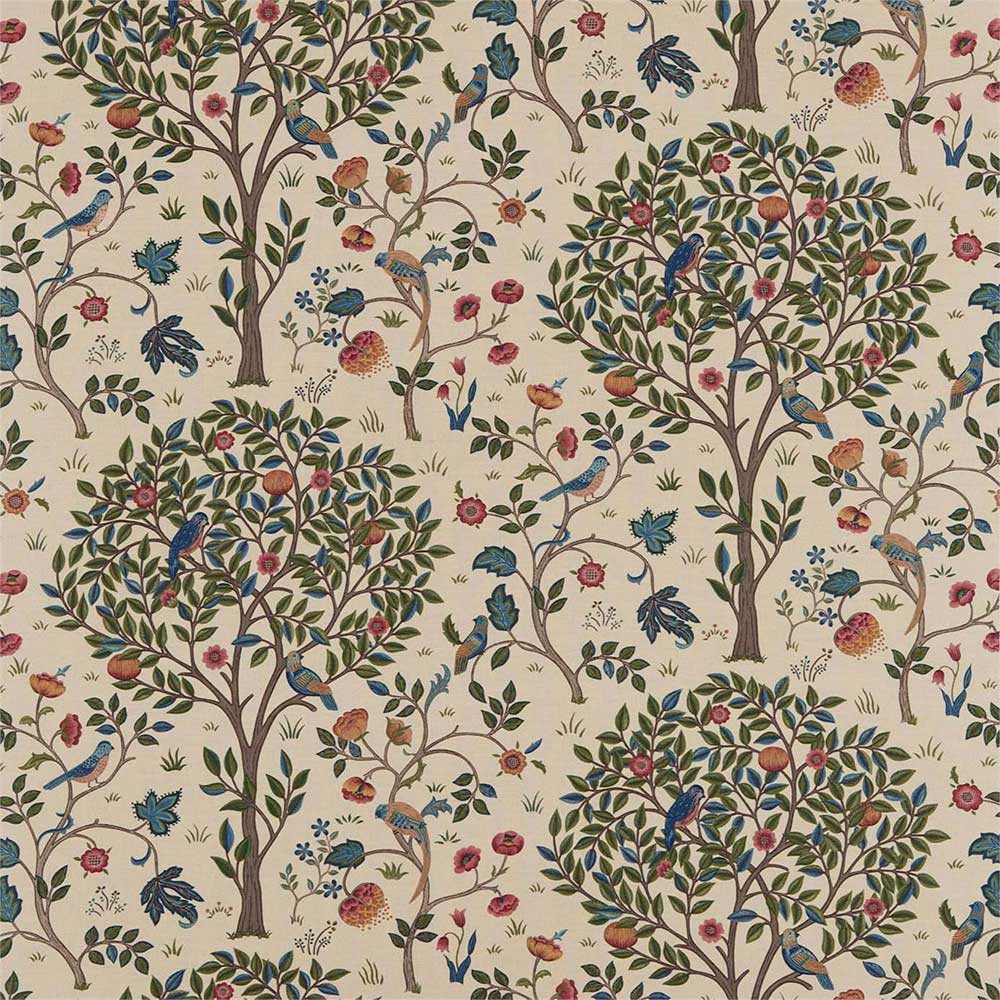 Kelmscott Tree Woad & Wine Fabric