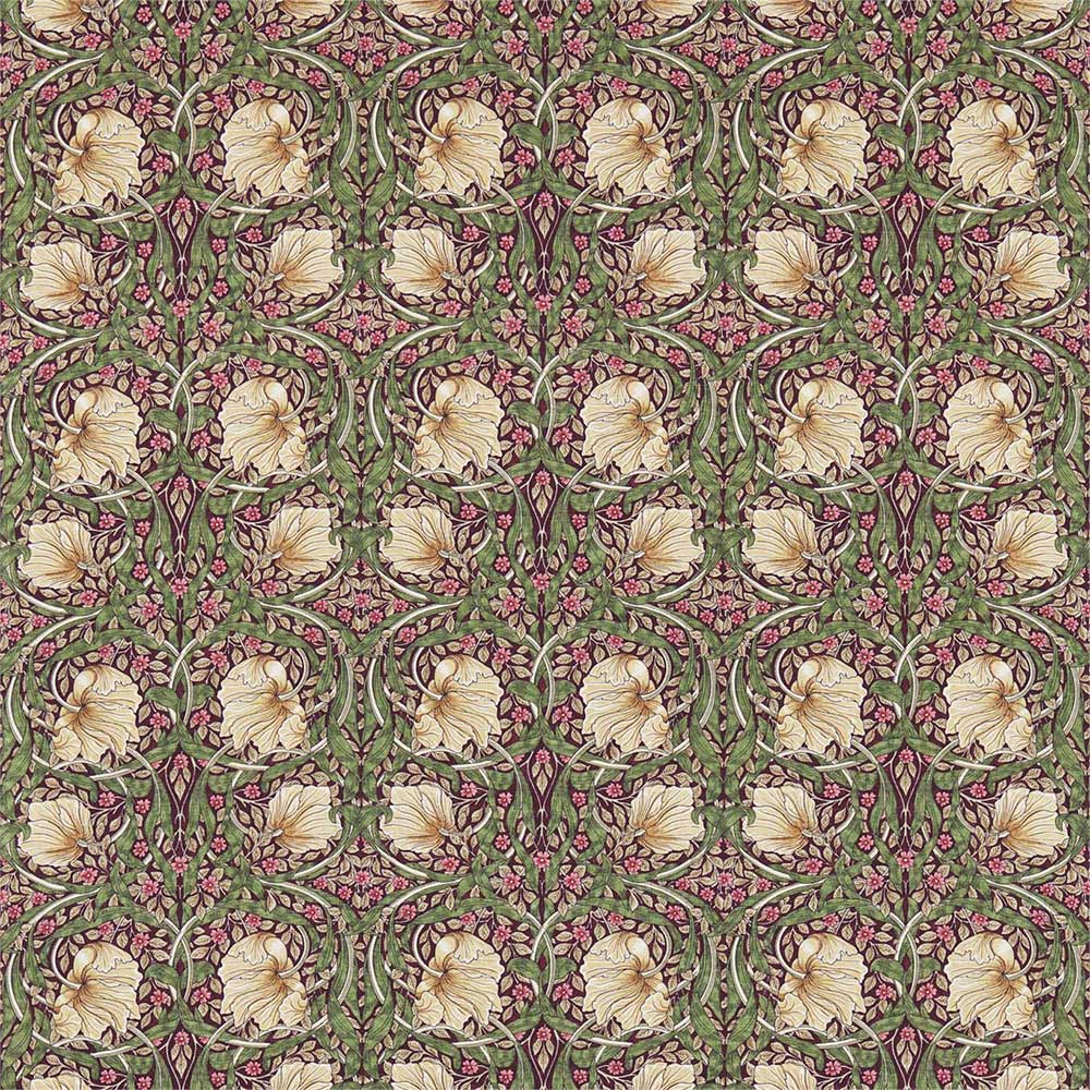 Pimpernel Aubergine & Olive Fabric