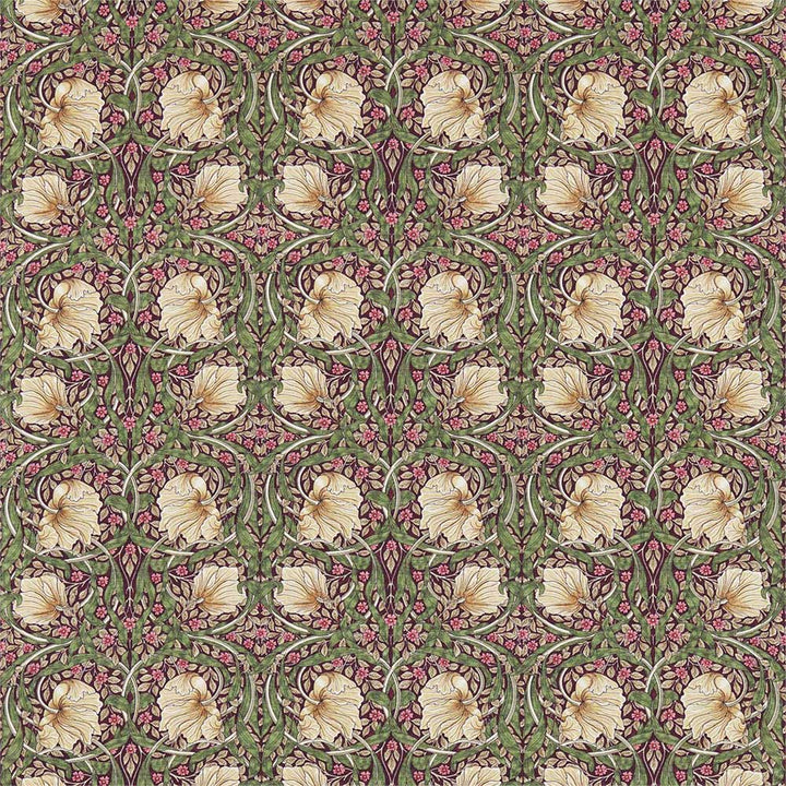 Pimpernel Aubergine & Olive Fabric