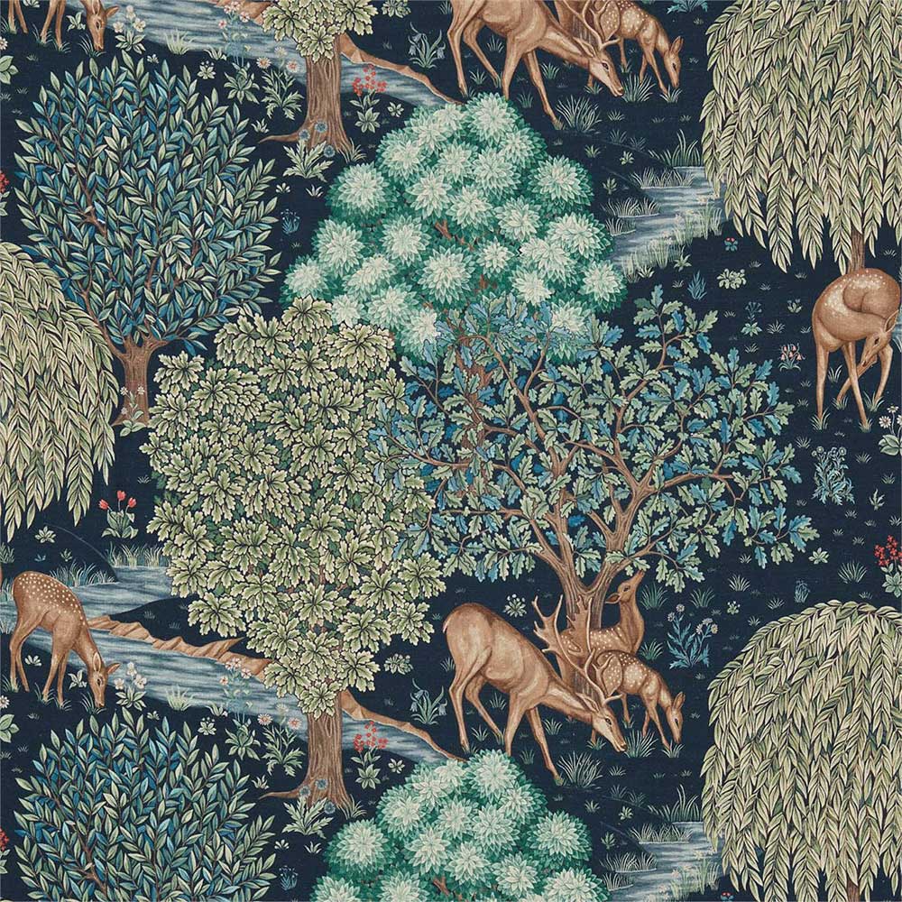 The Brook Tapestry Blue Fabric