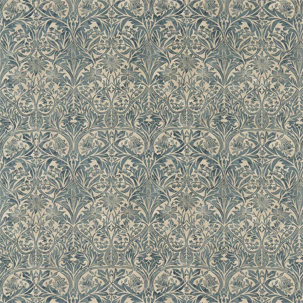 Bluebell Seagreen & Vellum Fabric