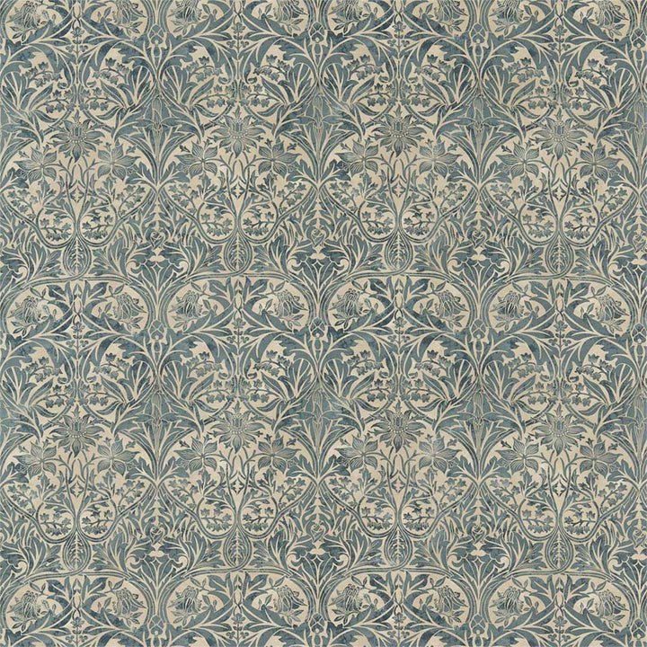 Bluebell Seagreen & Vellum Fabric