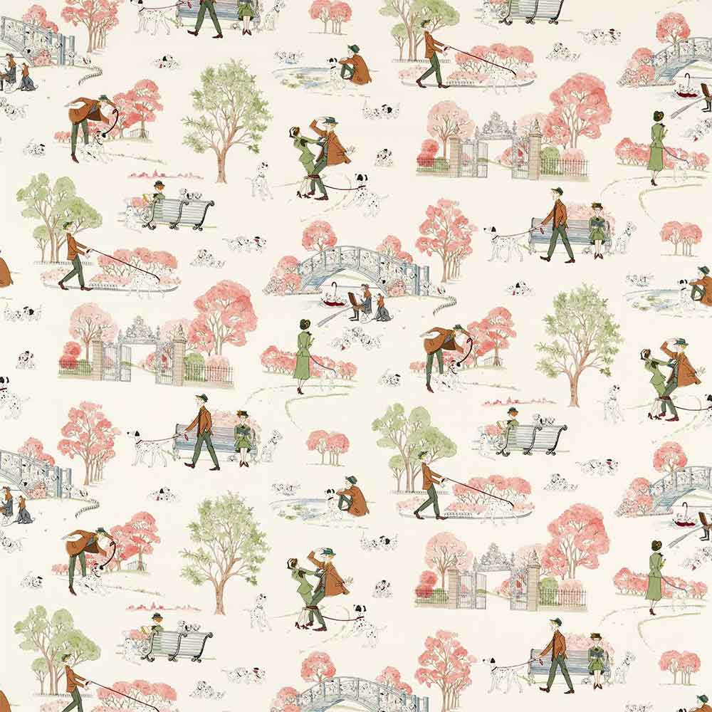 101 Dalmatians Candy Floss Fabric