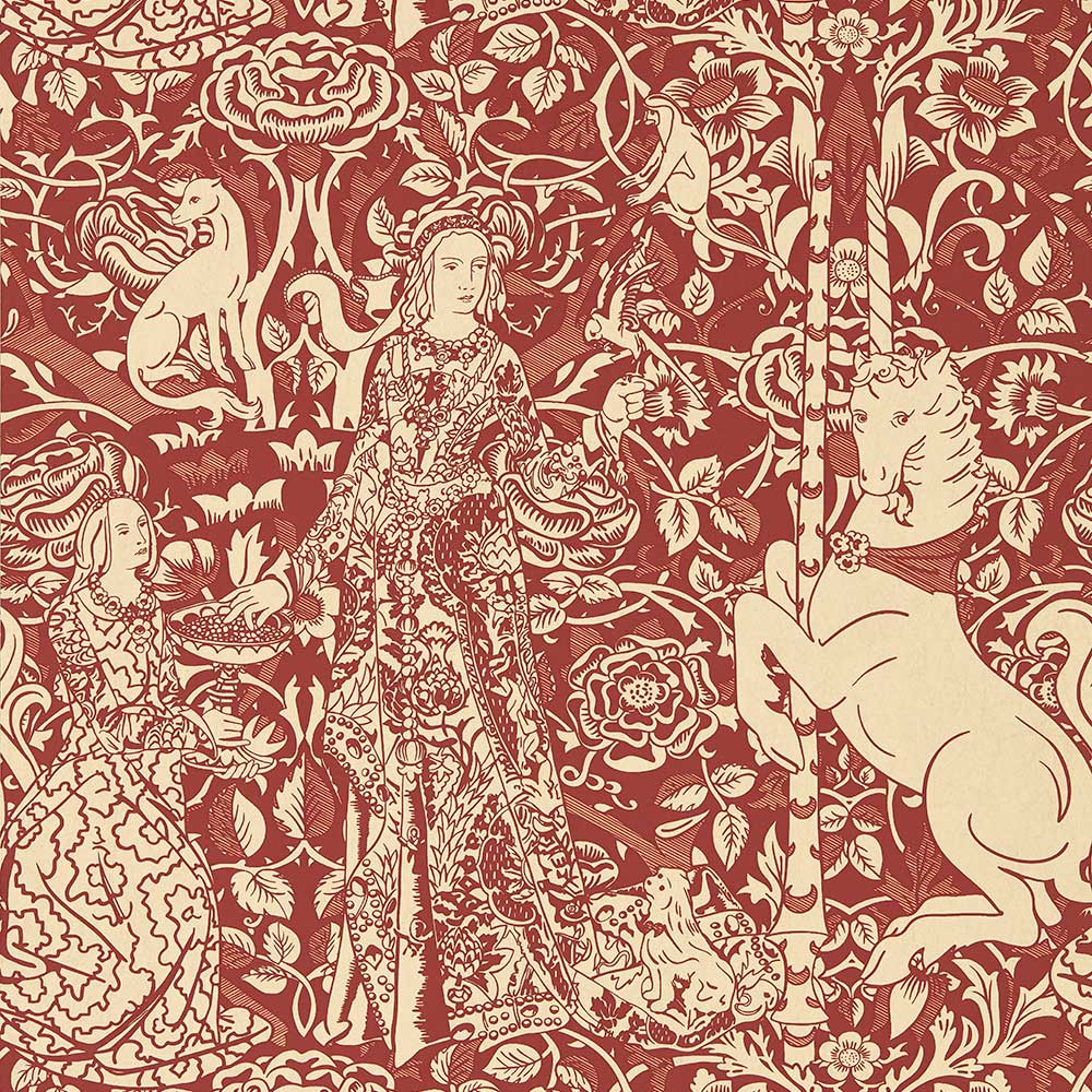 Sanderson Aurelia’s Grail Wallpaper | Madder & Parchment | 217298