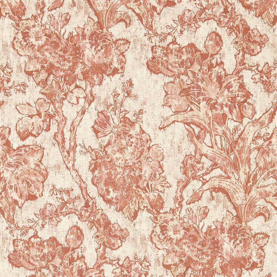 Sanderson Fringed Tulip Toile Wallpaper | Putty | 217324