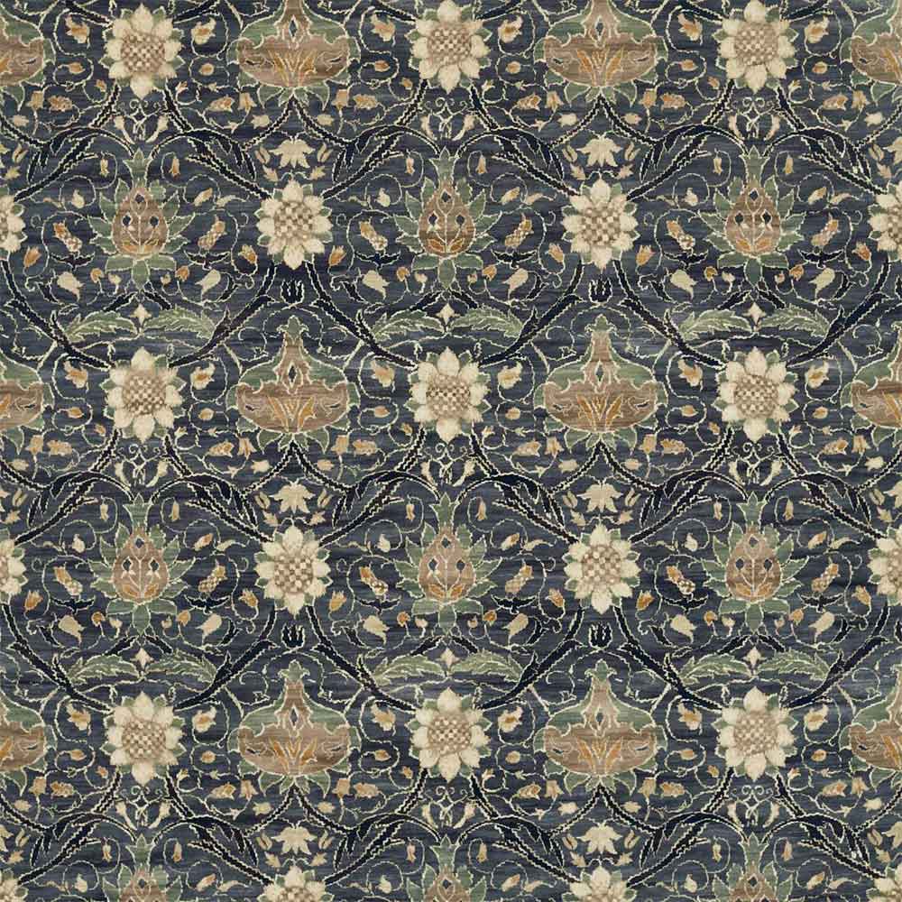 Montreal Velvet Indigo & Slate Fabric