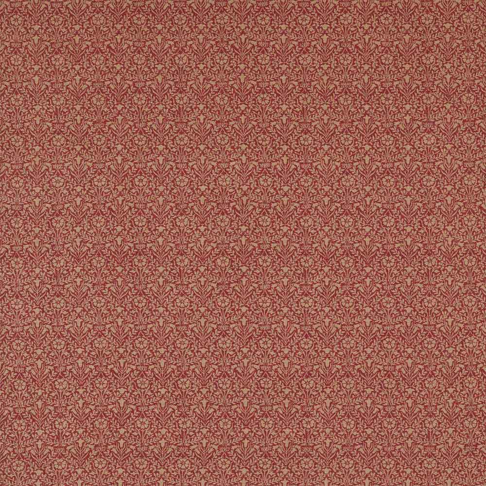 Bellflowers Weave Russet Fabric