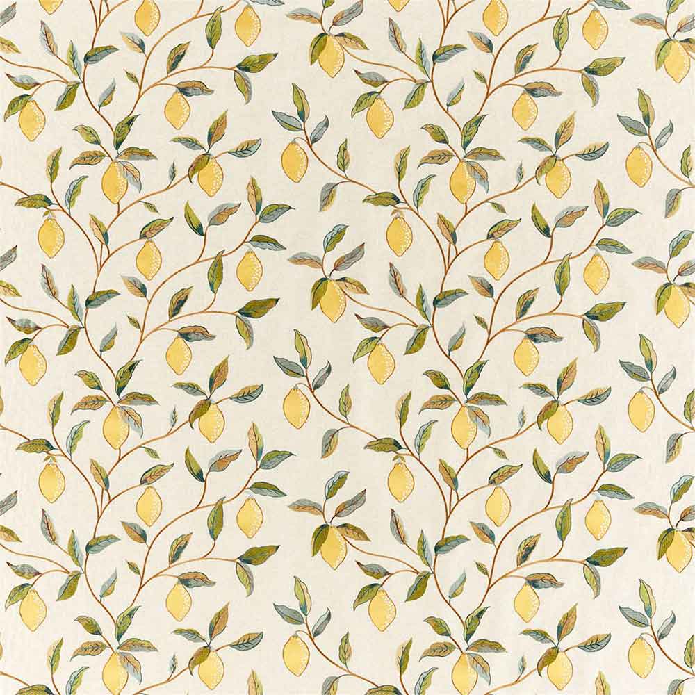 Lemon Tree Embroidery Bayleaf & Lemon Fabric