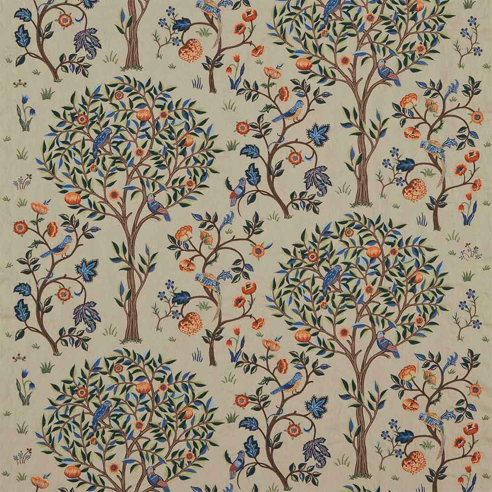 Kelmscott Tree Russet & Forest Fabric