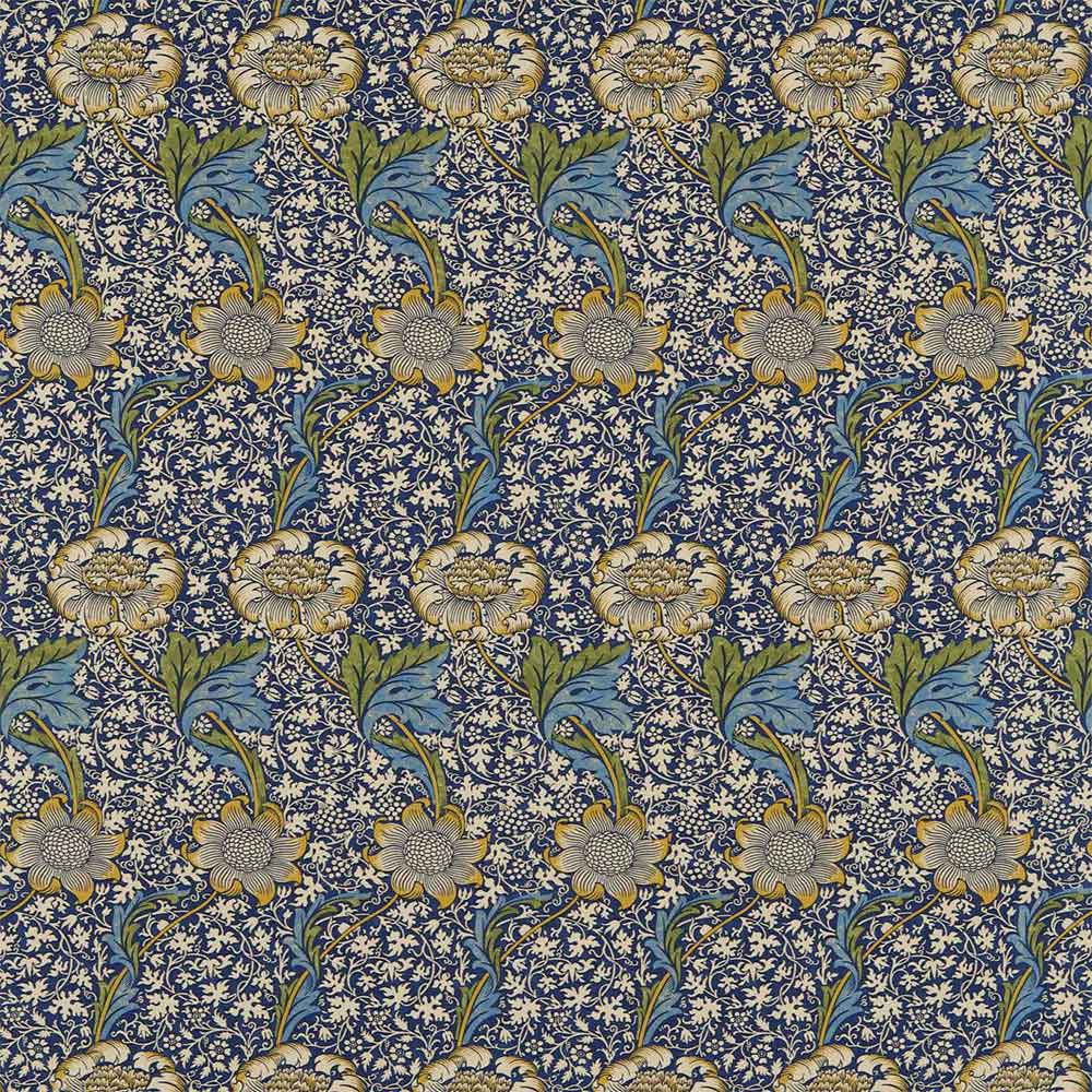 Kennet Indigo & Gold Fabric