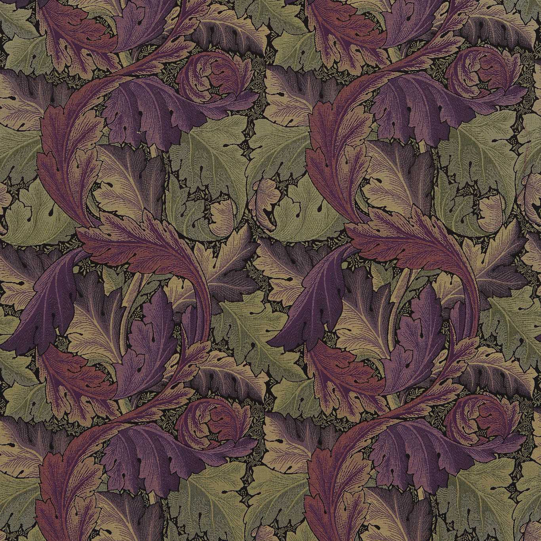 Acanthus Tapestry Grape & Heather Fabric