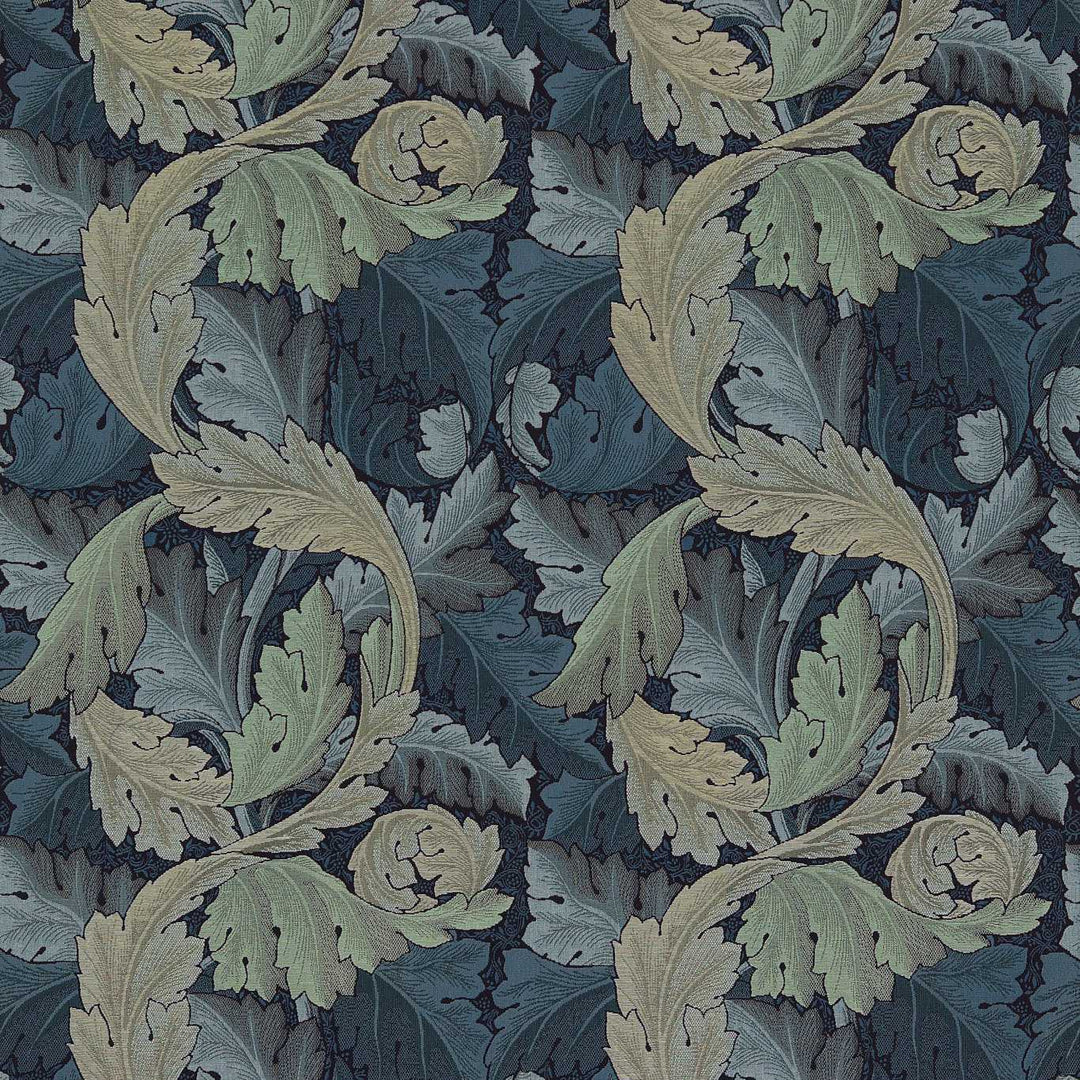 Acanthus Tapestry Indigo & Mineral Fabric