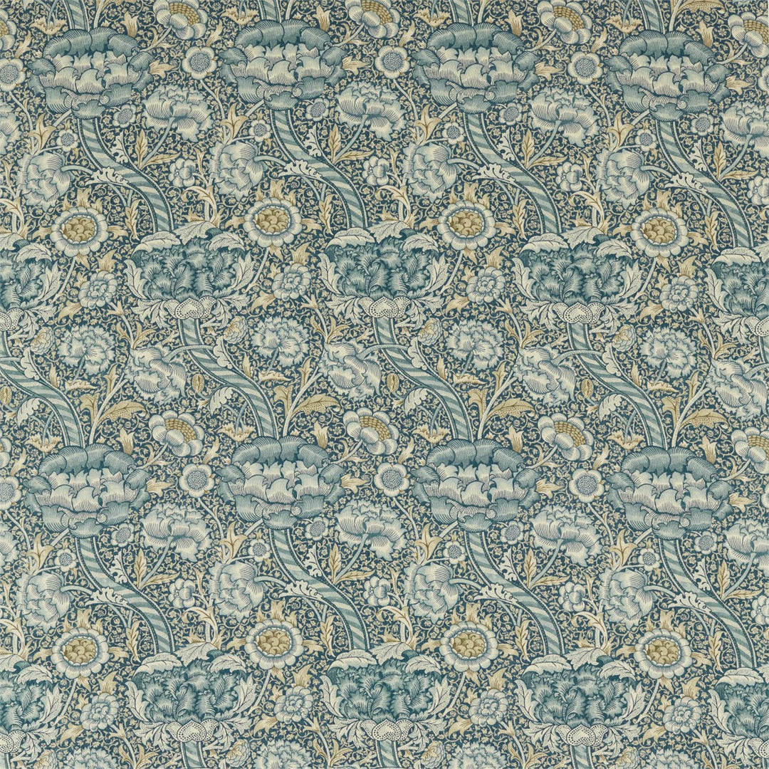 Wandle Blue & Stone Fabric