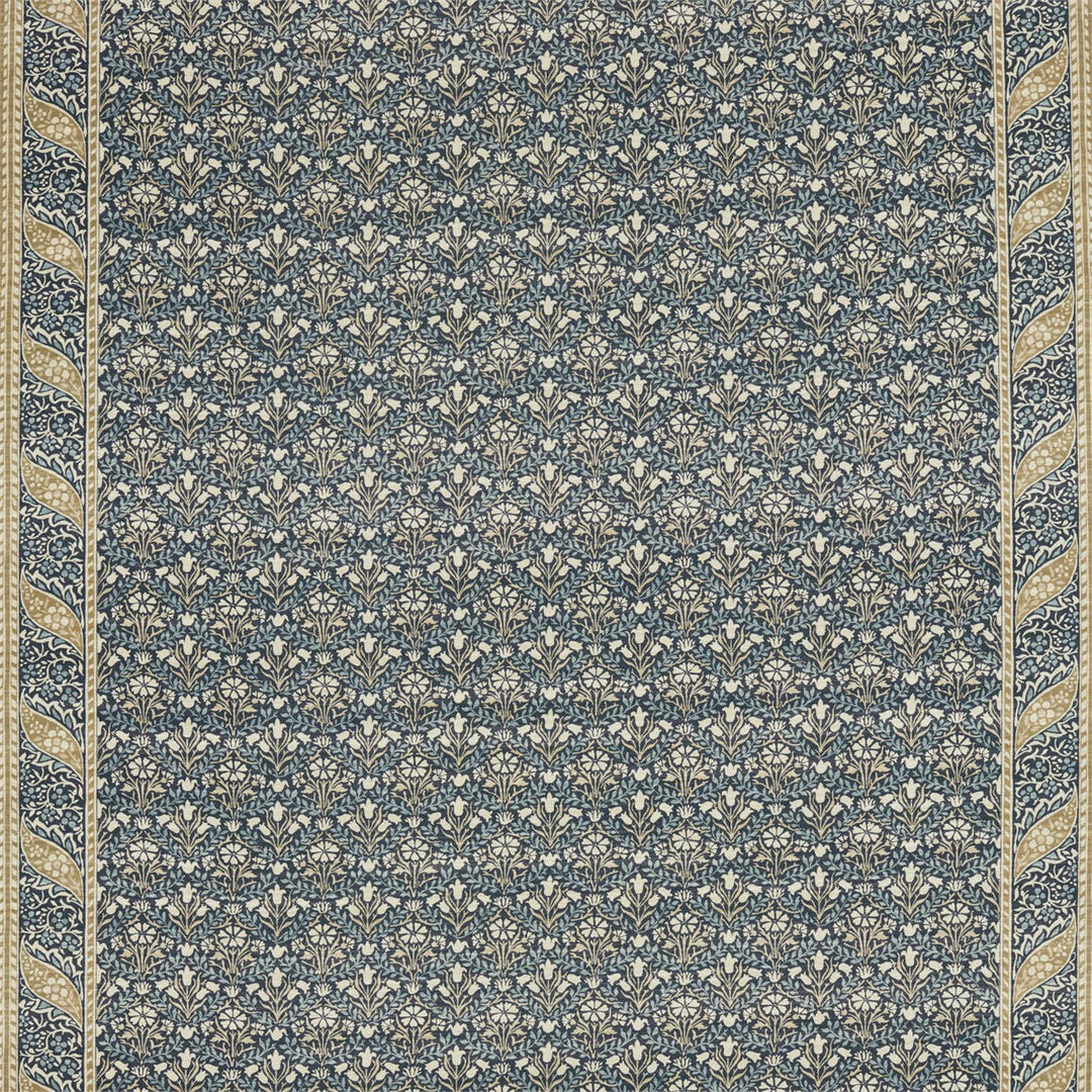 Morris Bellflowers Indigo & Sage Fabric