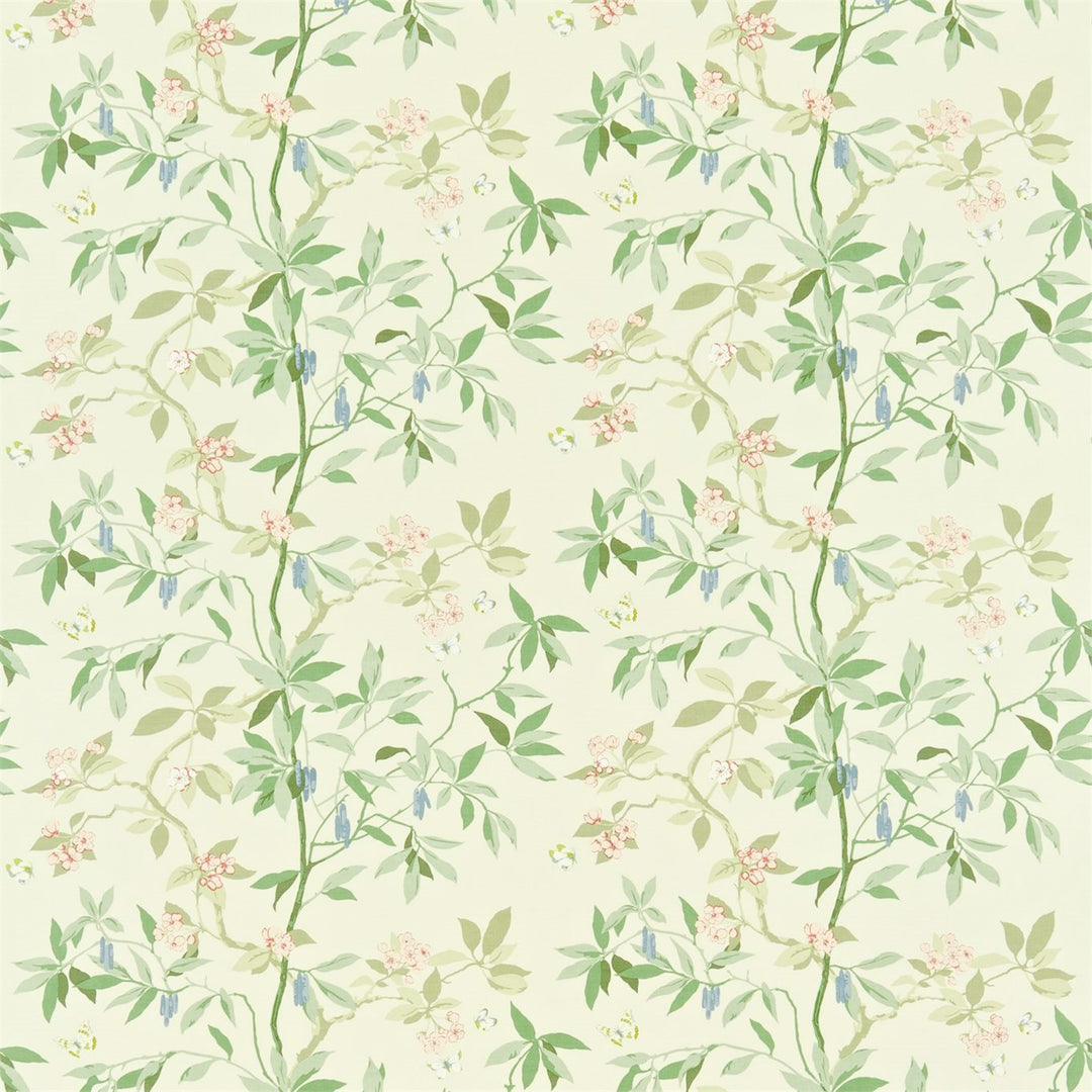 Cherry Bough Rose & Cream Fabric