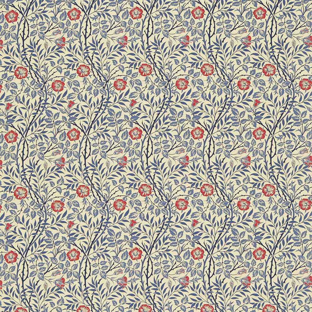 Sweet Briar Indigo & Red Fabric