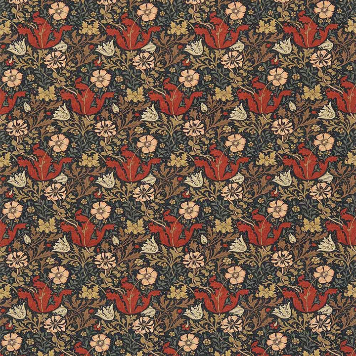 Compton Faded Terracotta & Multi Fabric