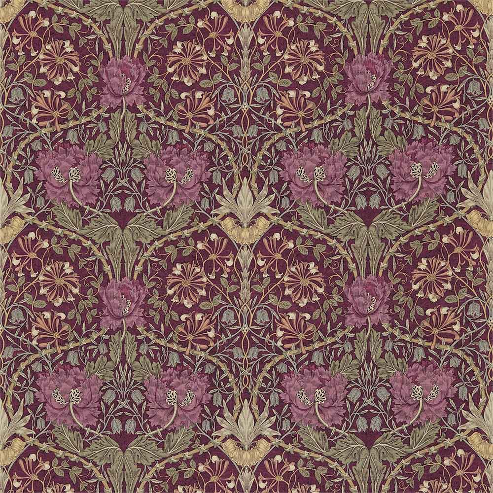 Honeysuckle & Tulip Wine & Bayleaf Fabric