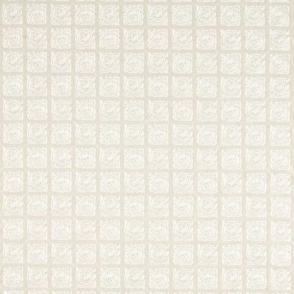 Pure Scroll Embroidery Linen Fabric