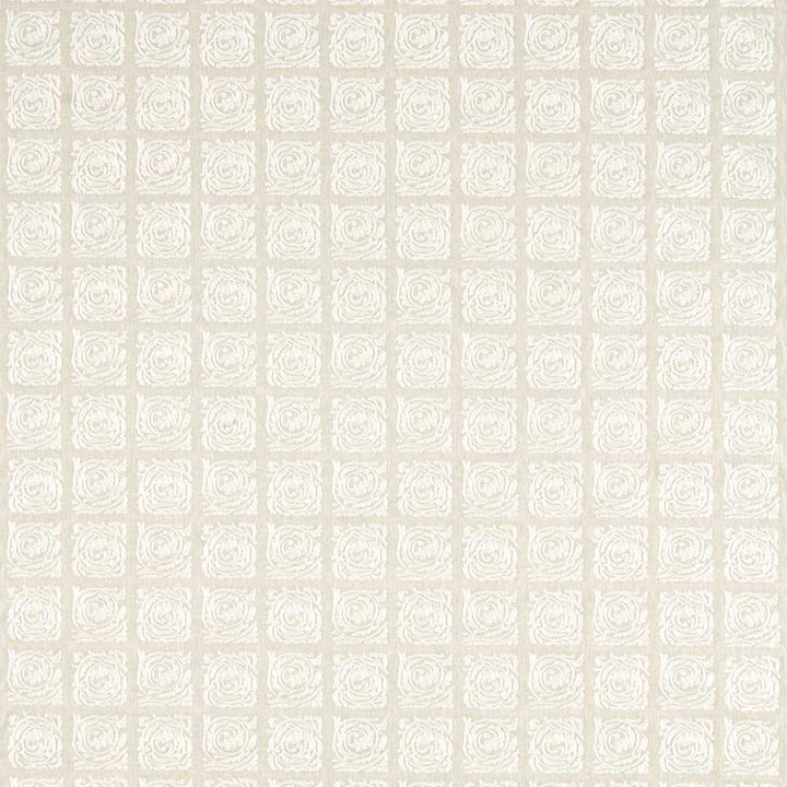 Pure Scroll Embroidery Linen Fabric