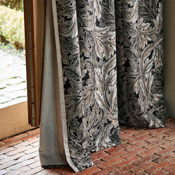 Pure Acanthus Weave Inky Grey Fabric