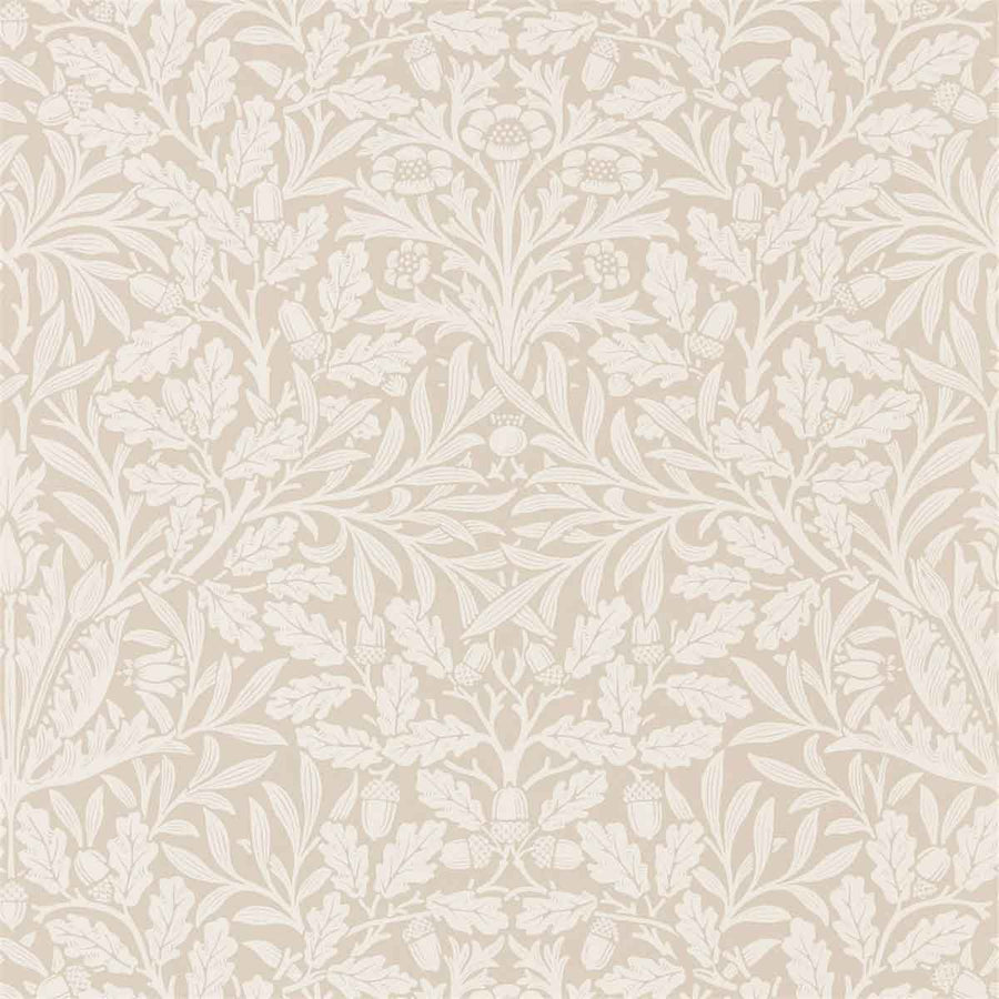 Morris And Co Pure Acorn Wallpaper - Linen & Ecru - 216040 | Modern 2 Interiors
