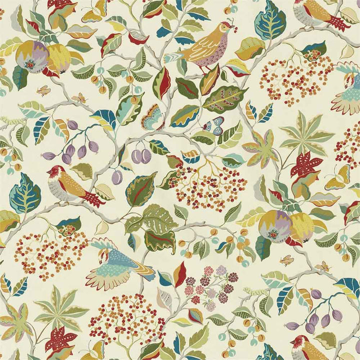 Birds & Berries Rowan Berry Fabric