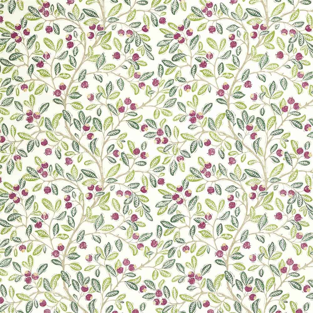 Wild Berries Fern & Mulberry Fabric