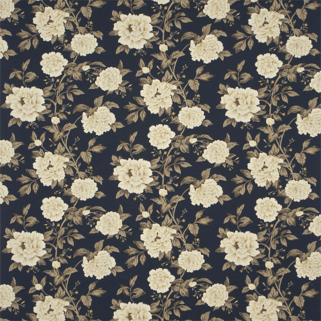 Peony Tree Midnight Blue & Primrose Fabric