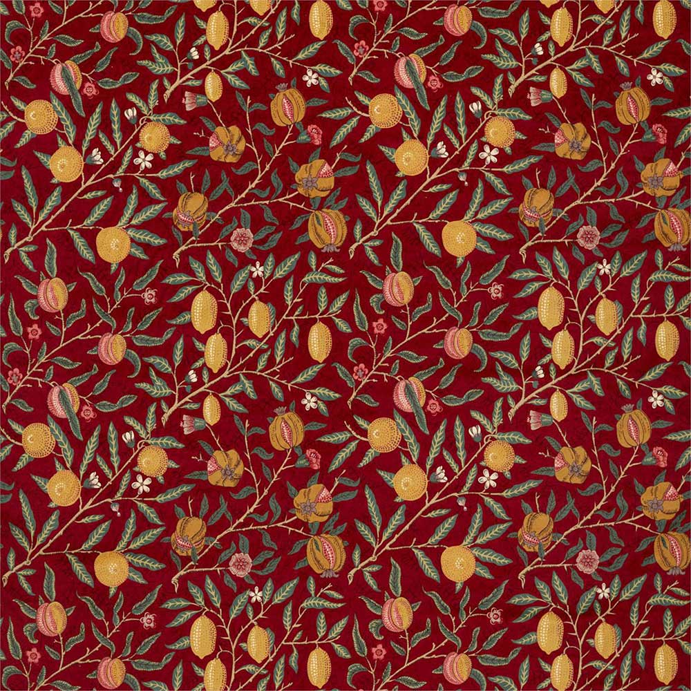 Fruit Velvet Madder & Bayleaf Fabric