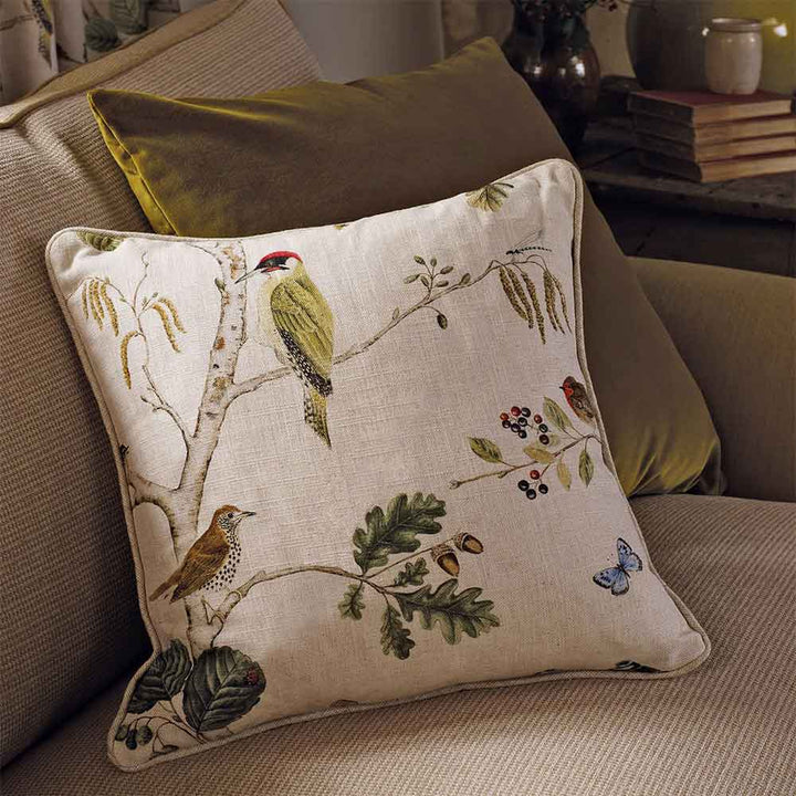 Woodland Chorus Linen & Multi Fabric