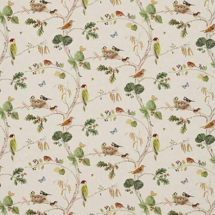 Woodland Chorus Linen & Multi Fabric