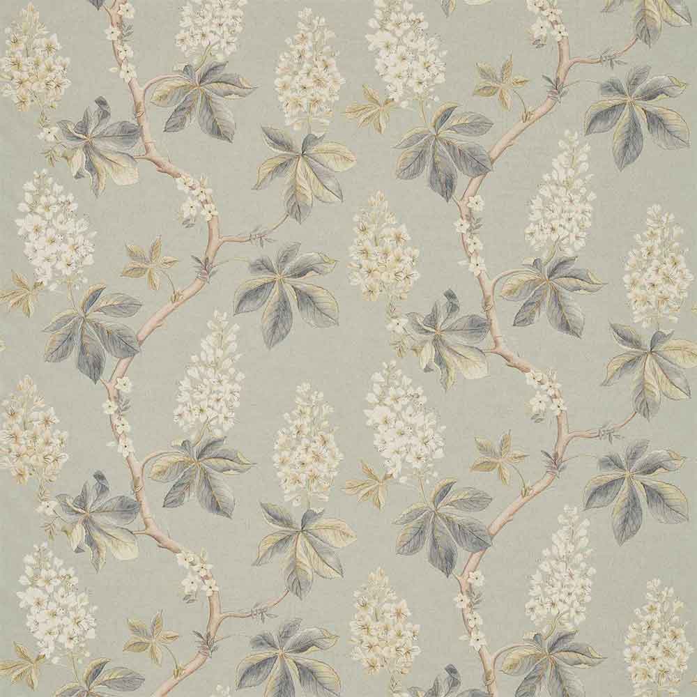 Chestnut Tree Grey Blue & Sage Fabric