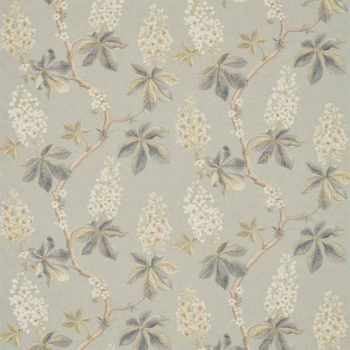 Chestnut Tree Grey Blue & Sage Fabric