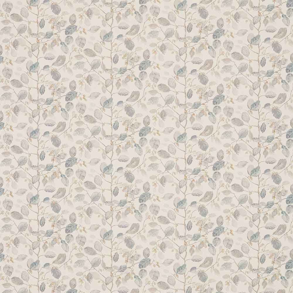 Woodland Berries Grey & Silver Fabric