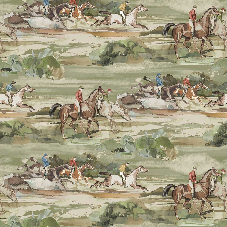 Mulberry Home Morning Gallop Wallpaper | Antique | FG097.J52