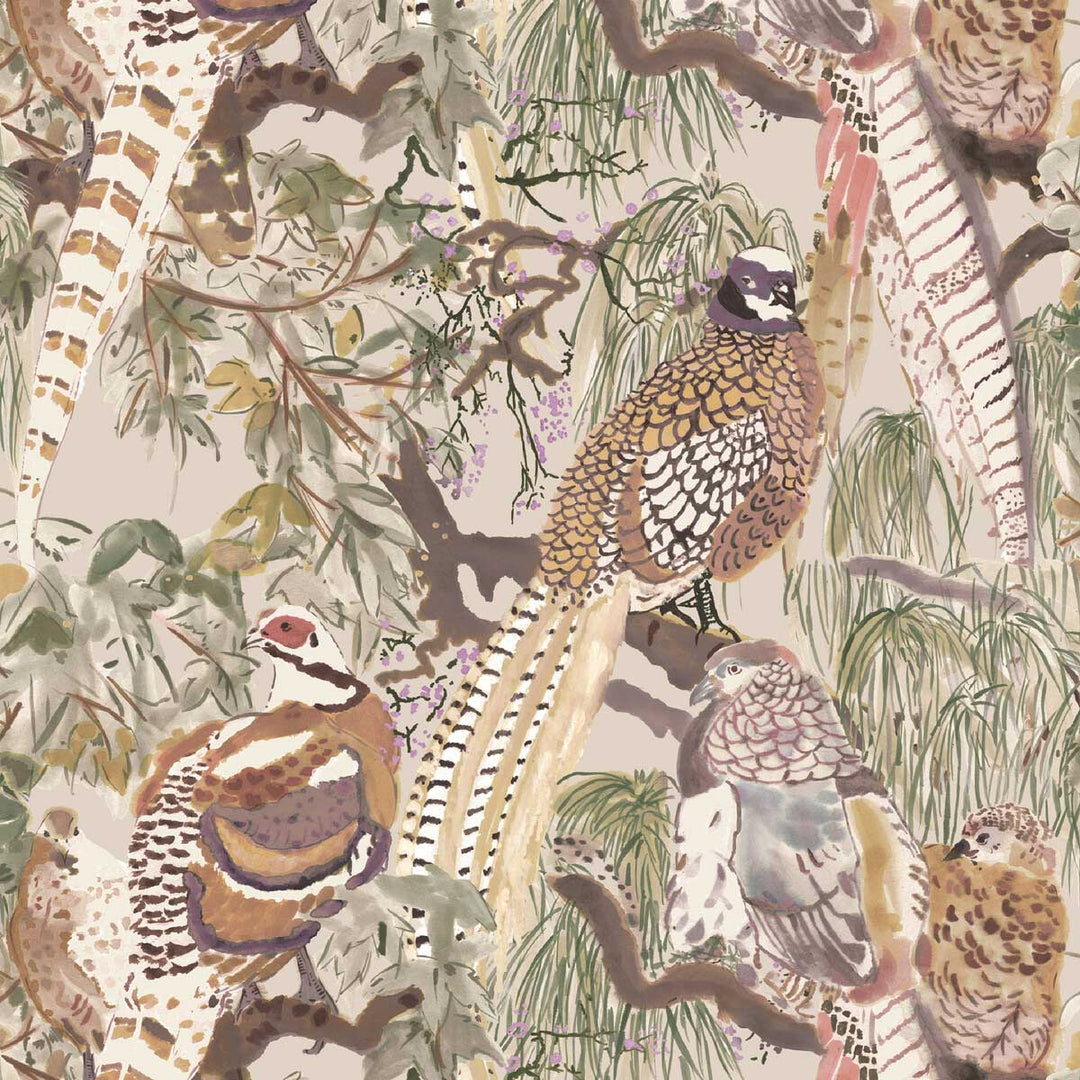 Mulberry Home Game Birds Wallpaper | Antique | FG101.J52