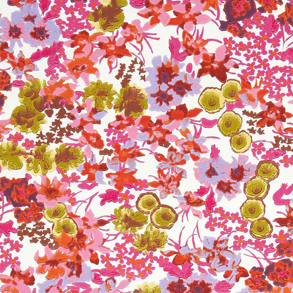 Wildflower Meadow Carnelian, Spinel & Pearl Wallpaper