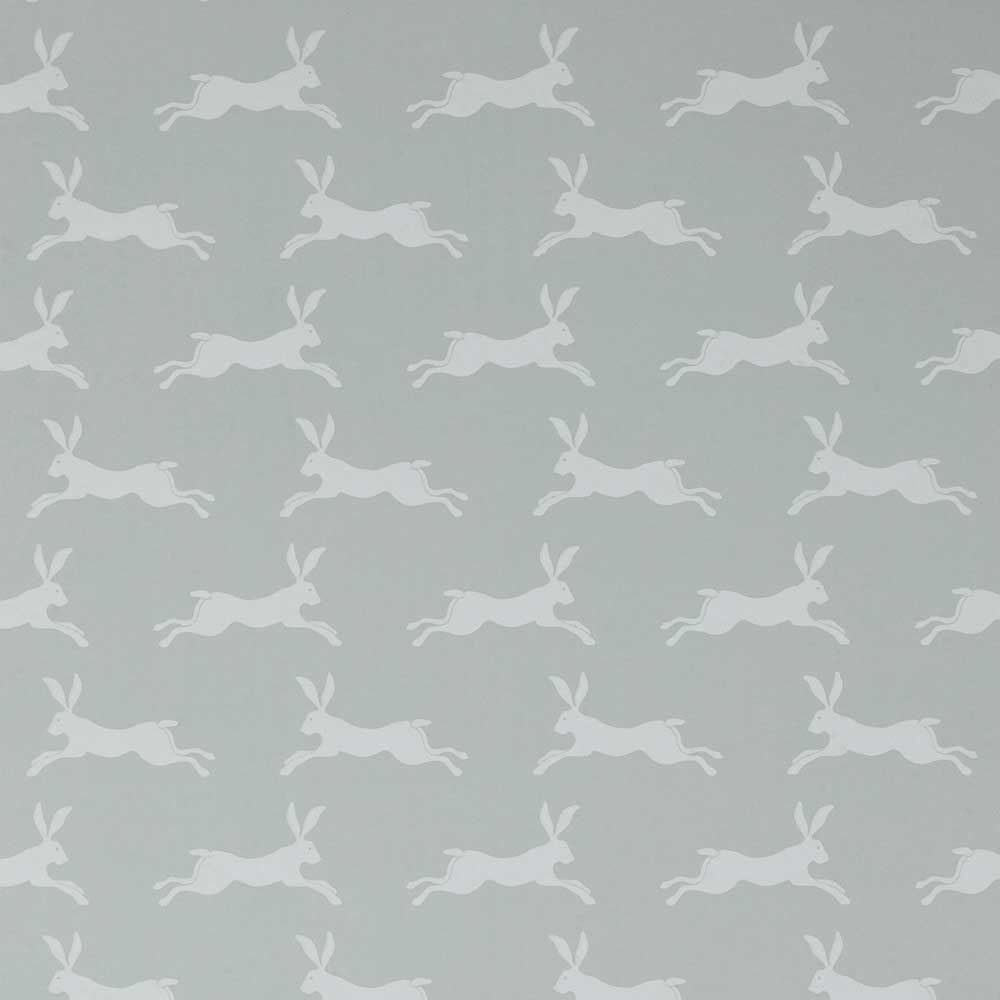 March Hare Grey Wallpaper