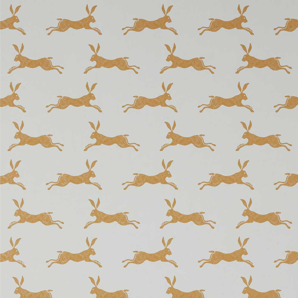 March Hare Ochre Wallpaper