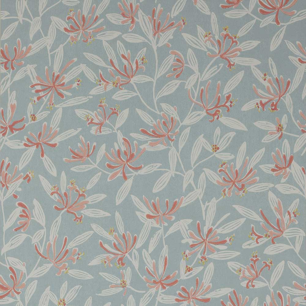 Nerissa Soft Blue & Pink Wallpaper