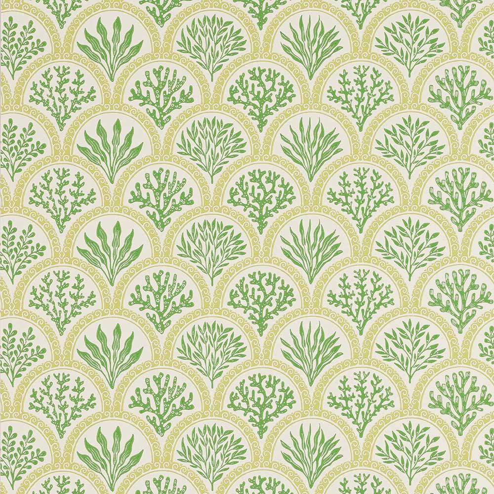 Coralli Green Wallpaper