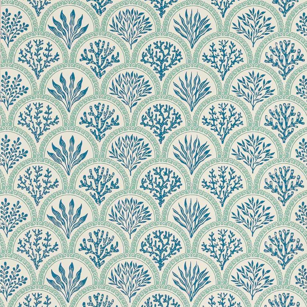 Coralli Blue Wallpaper