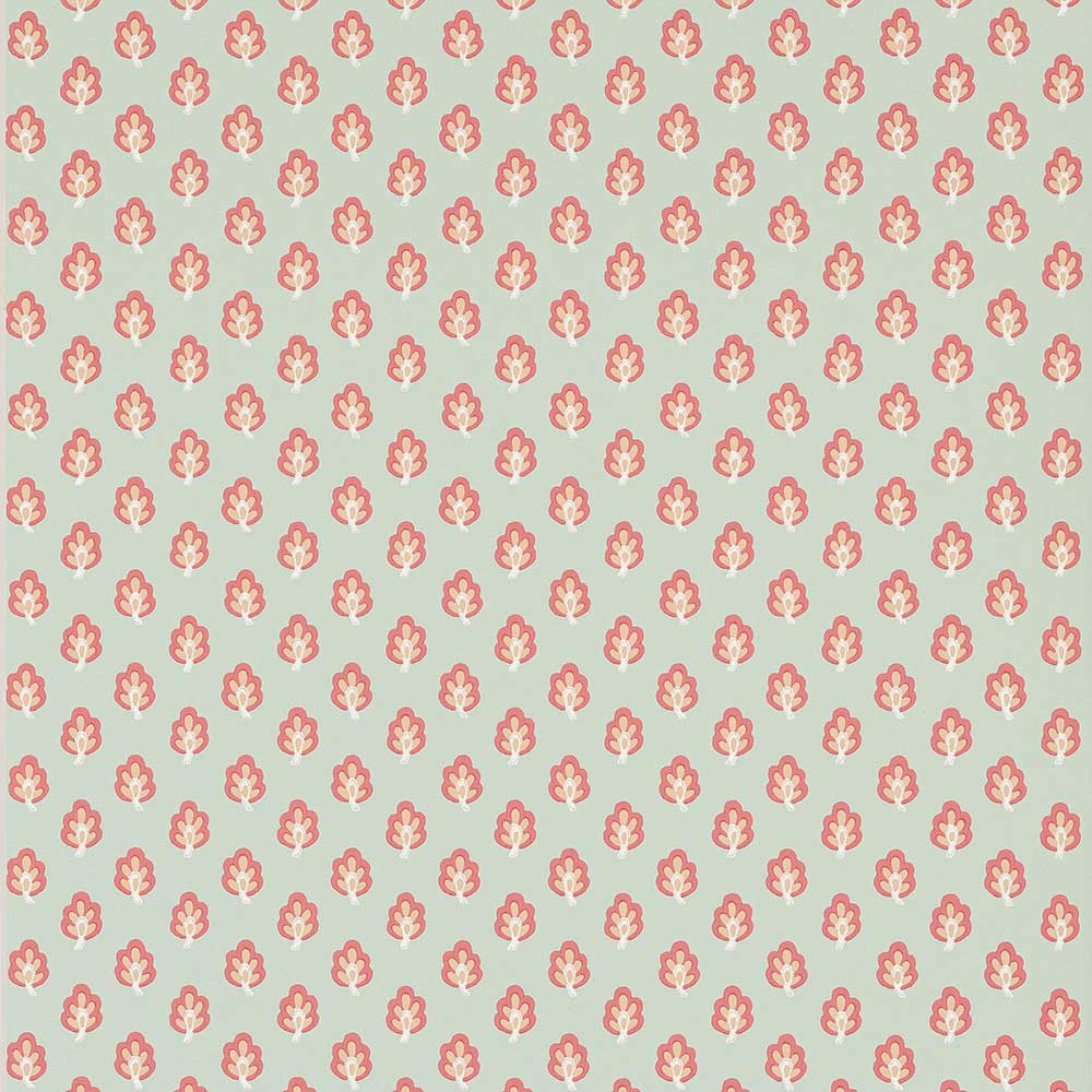 Albie Aqua & Coral Wallpaper