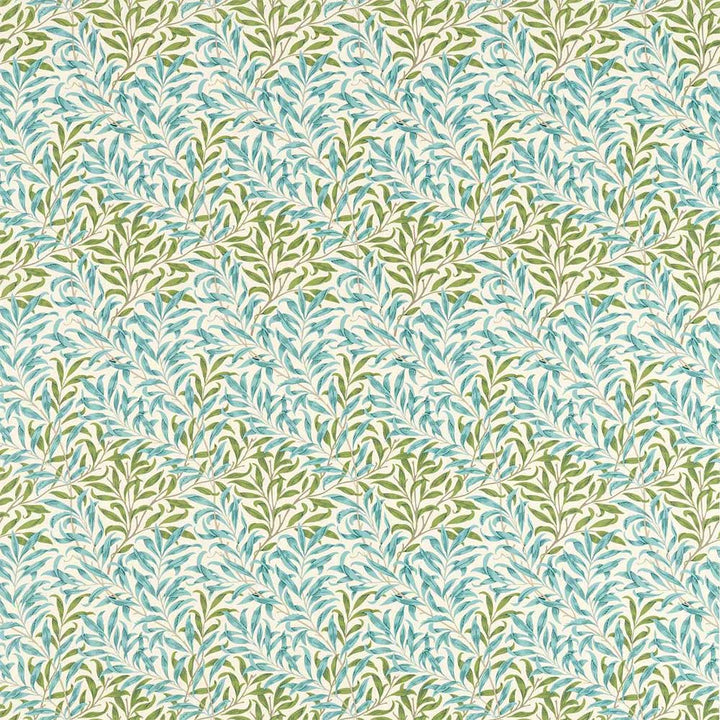 Willow Bough Nettle & Sky Blue Fabric